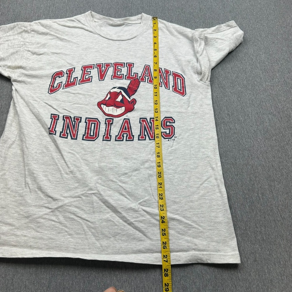 Cleveland Indians Chief Wahoo Gray Short Sleeve Tshirt Unisex Medium? 1995 MLB - Picture 7 of 16